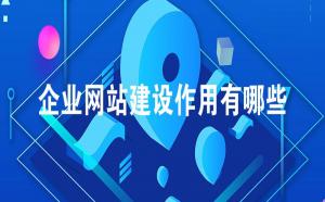 企業(yè)網(wǎng)站建設(shè)作用有哪些